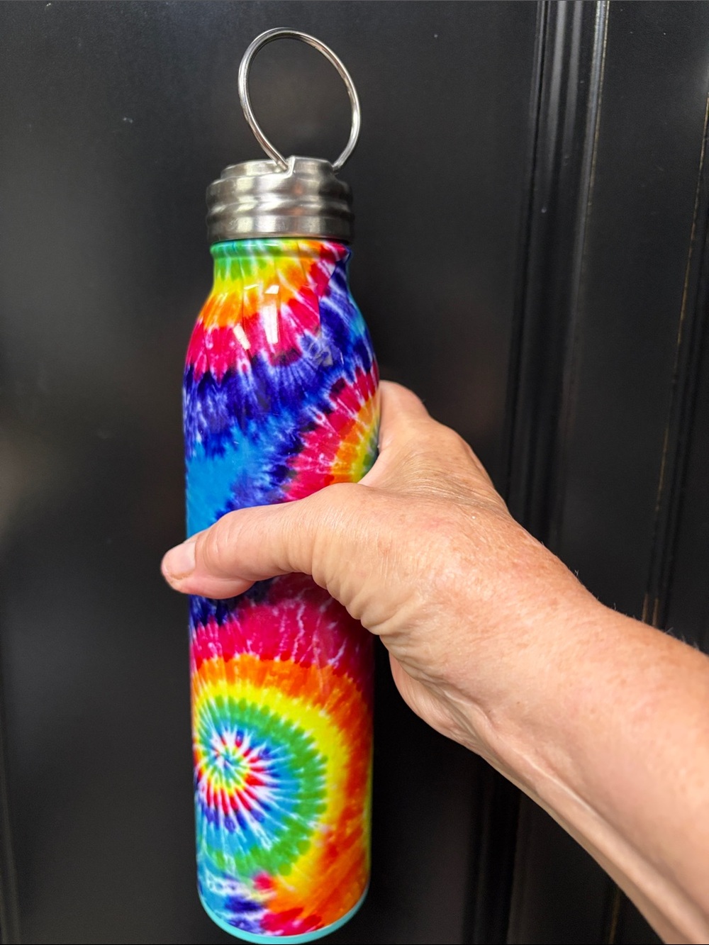 Swig Tie-Dye Stainless Steel Water Bottle - Multicolor